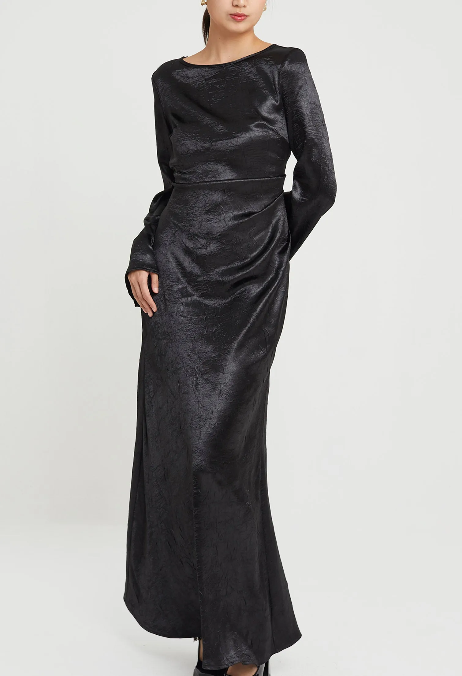 Chandelier Satin Maxi Dress