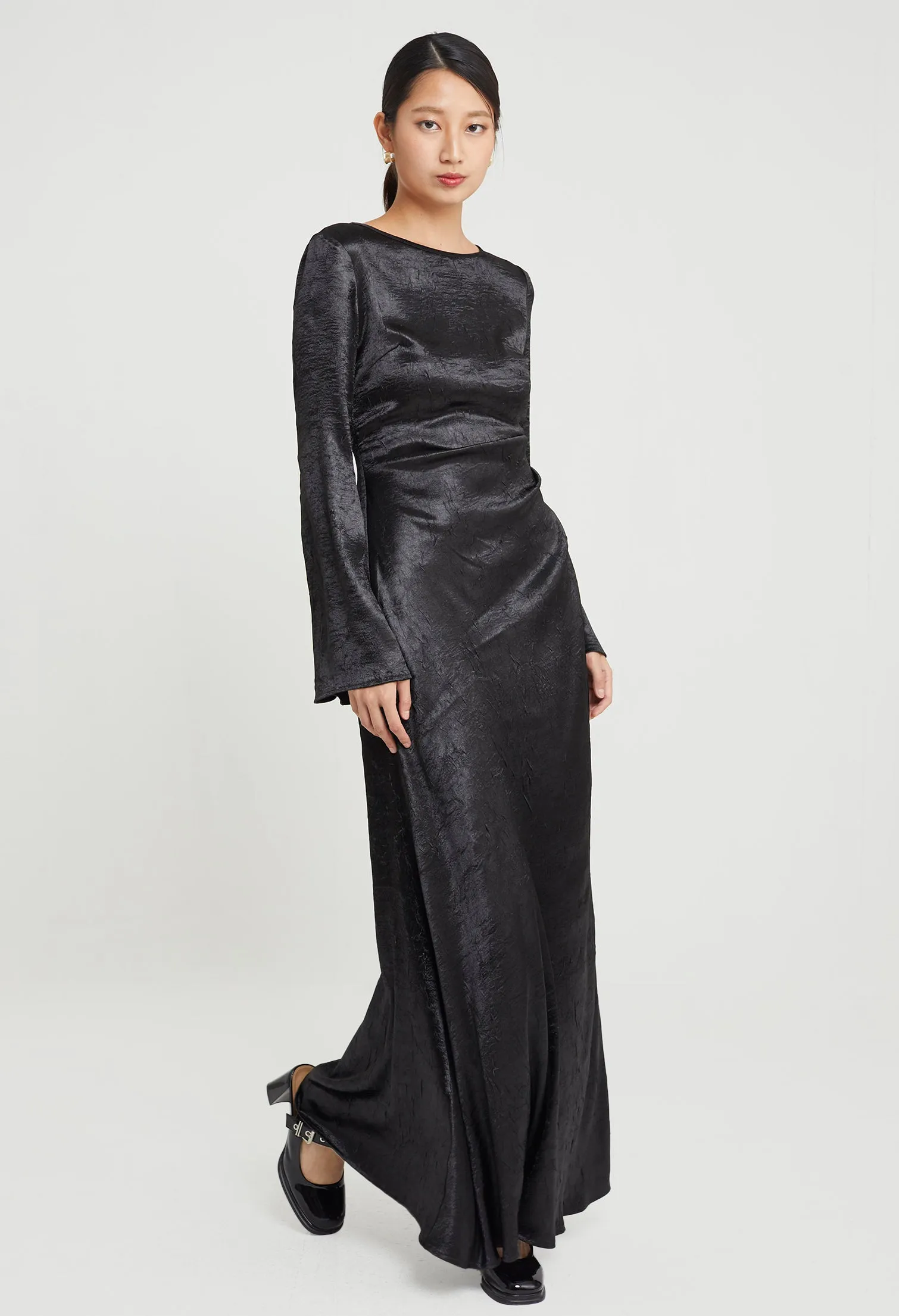 Chandelier Satin Maxi Dress
