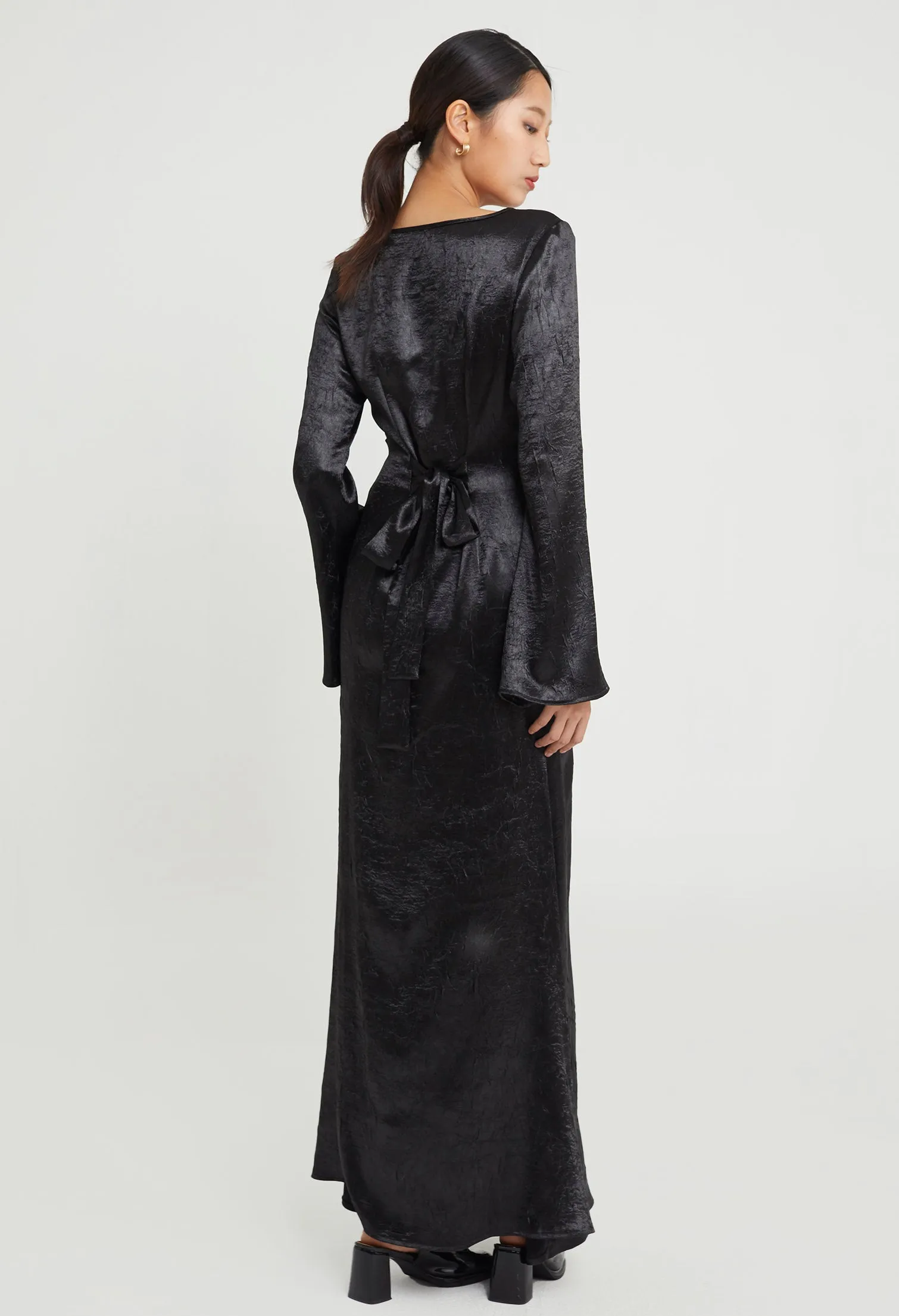Chandelier Satin Maxi Dress