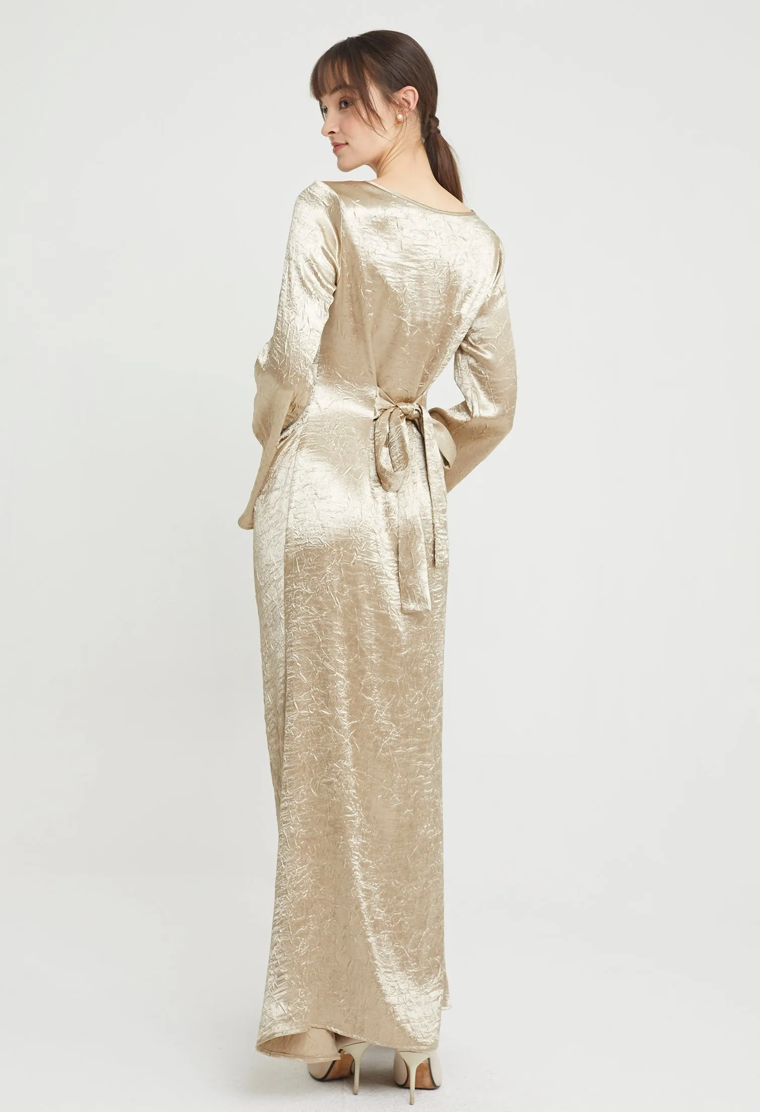 Chandelier Satin Maxi Dress