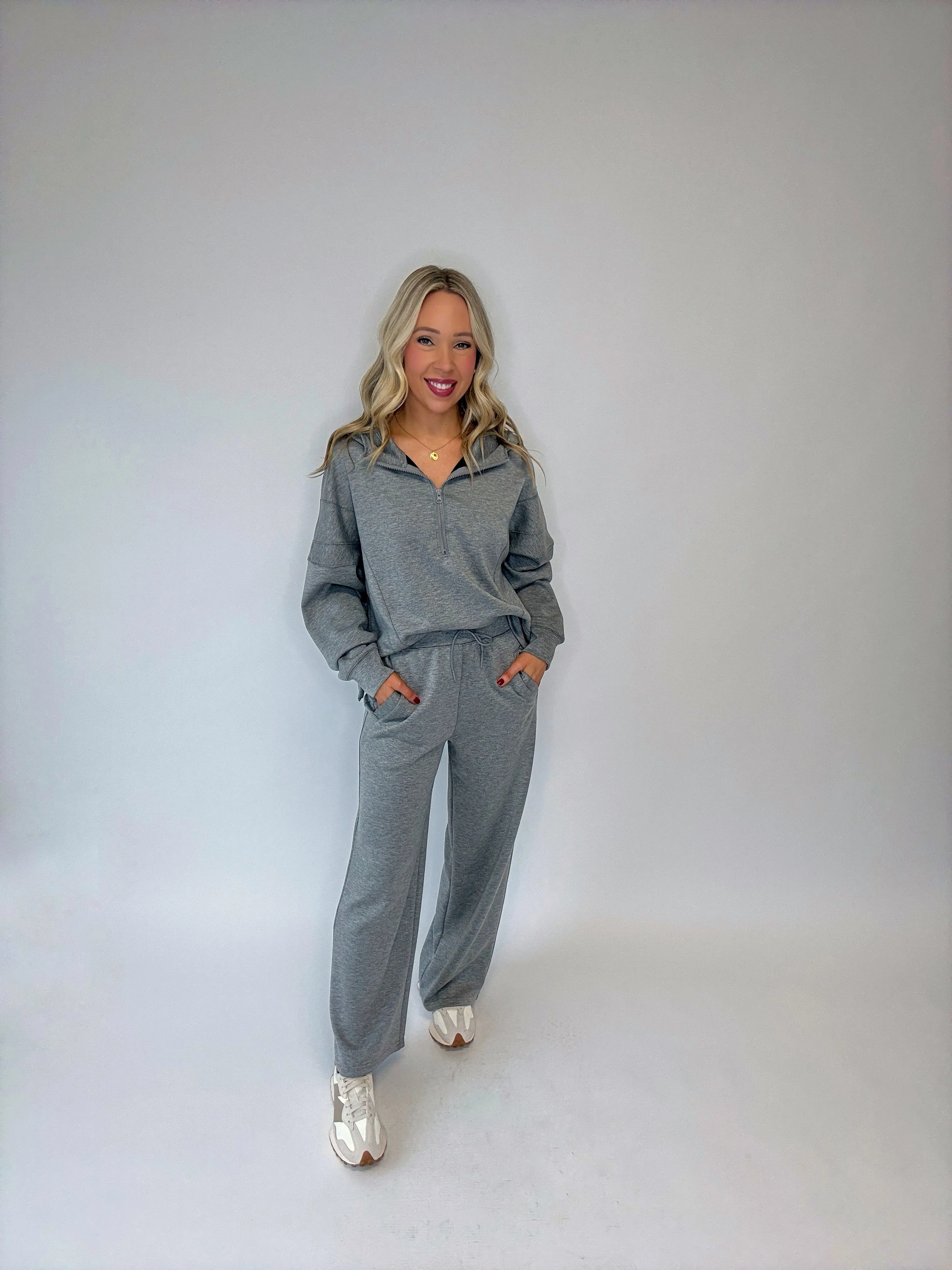 Chill Mode Wide Leg Pants - Grey