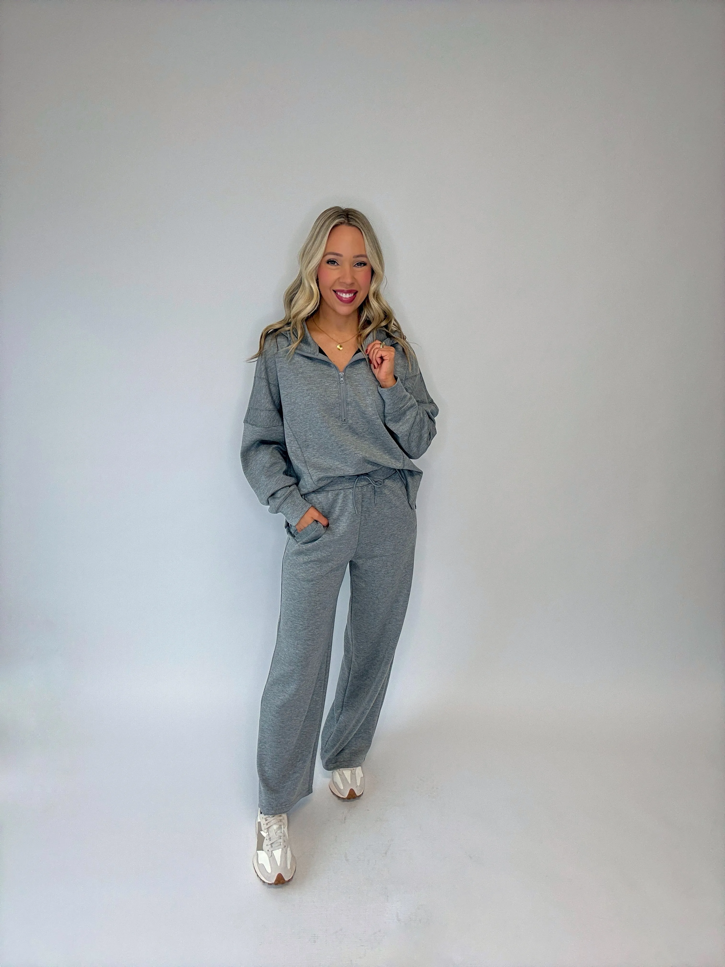 Chill Mode Wide Leg Pants - Grey