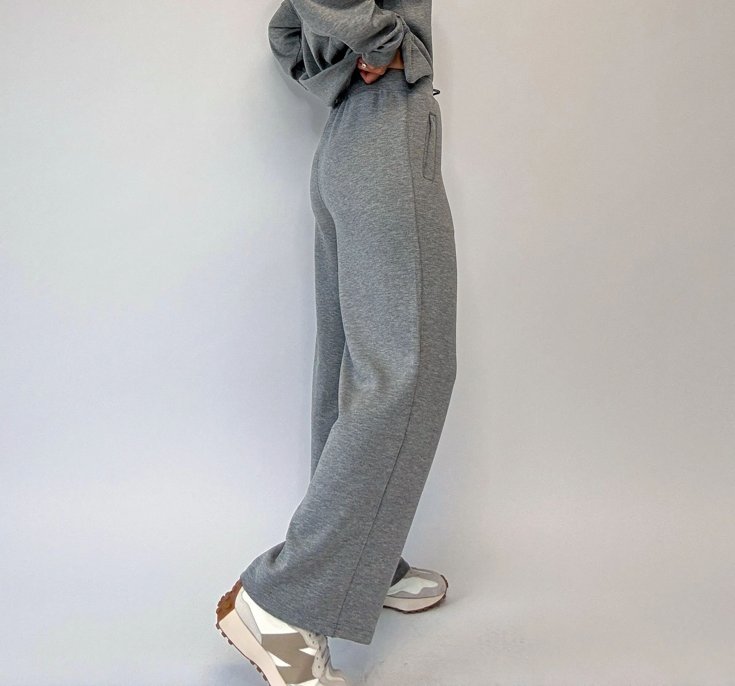 Chill Mode Wide Leg Pants - Grey