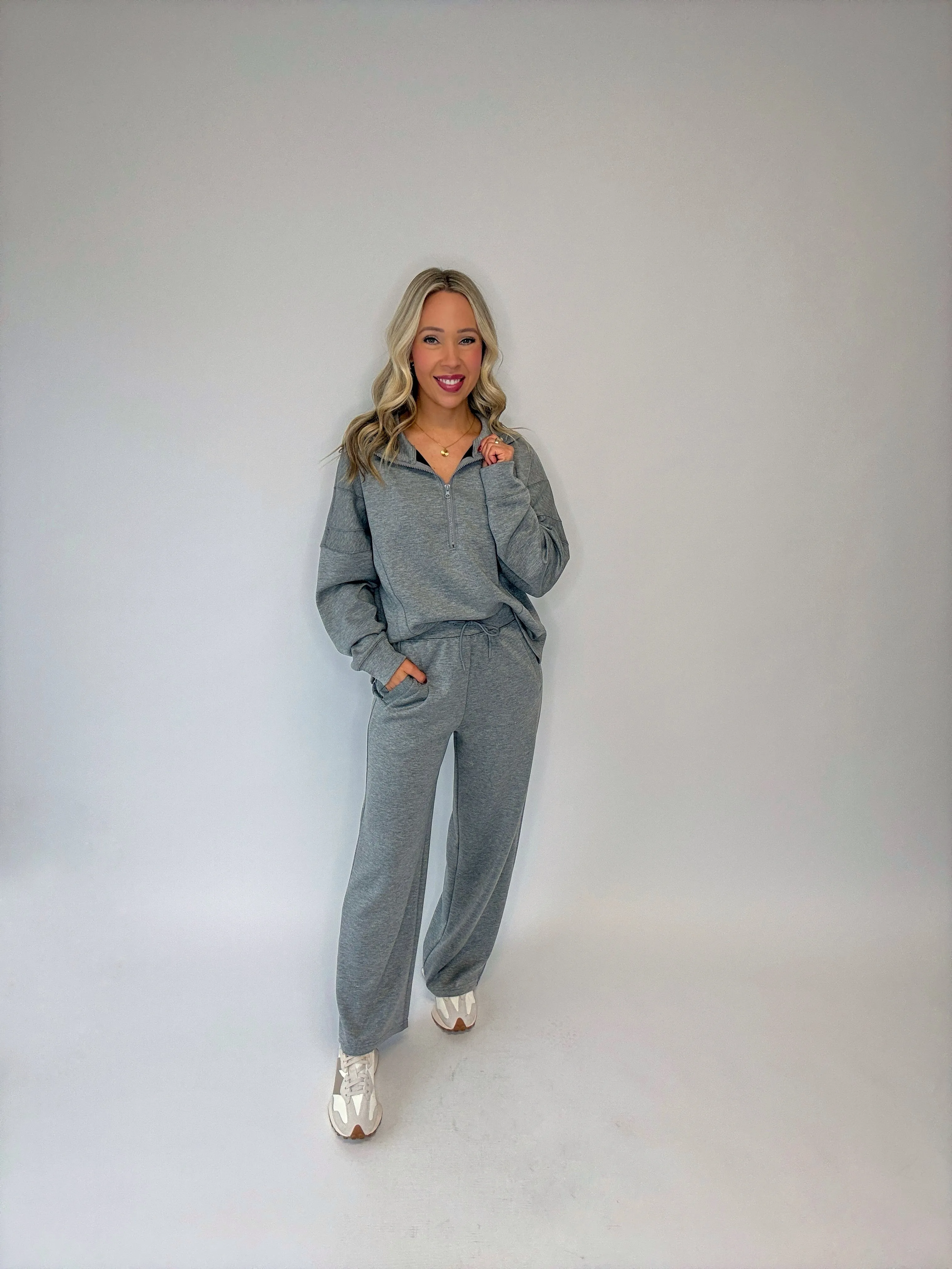 Chill Mode Wide Leg Pants - Grey