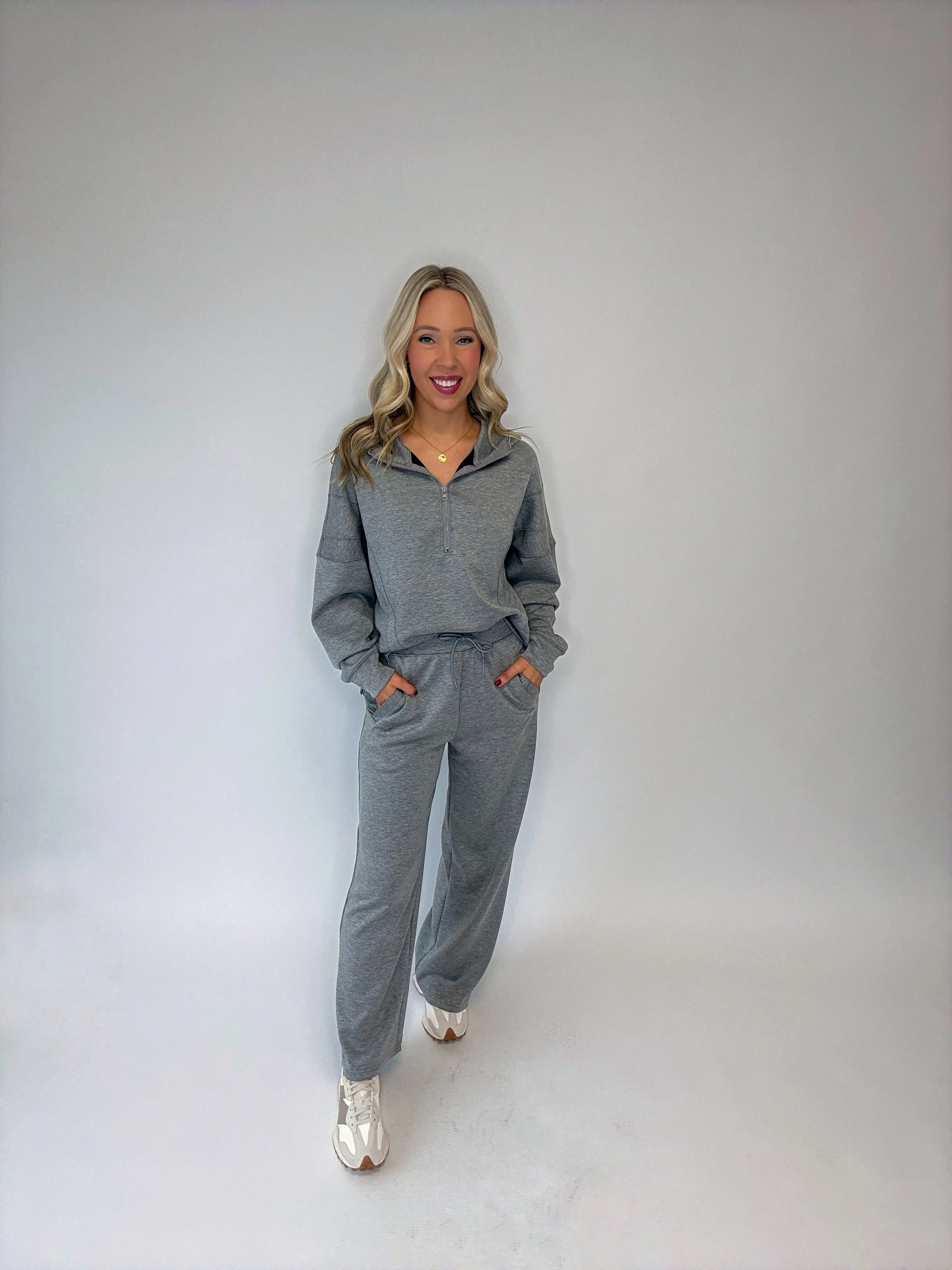 Chill Mode Wide Leg Pants - Grey