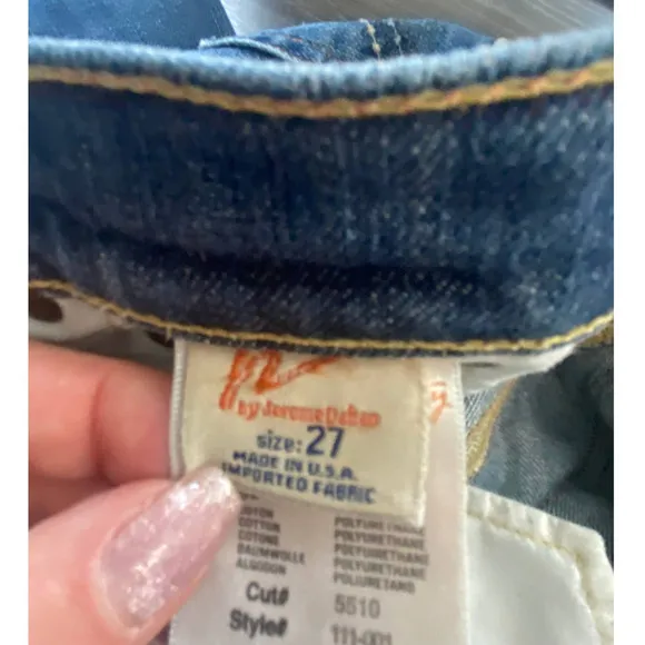 Citizens of Humanity Low Waist Bootcut Distressed Jeans