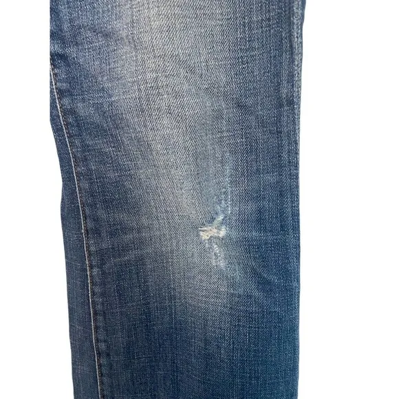 Citizens of Humanity Low Waist Bootcut Distressed Jeans