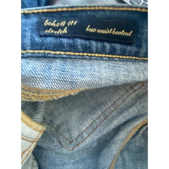 Citizens of Humanity Low Waist Bootcut Distressed Jeans