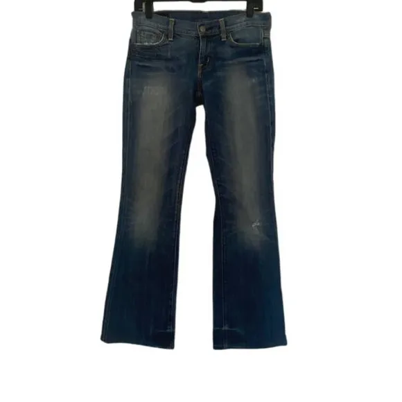 Citizens of Humanity Low Waist Bootcut Distressed Jeans