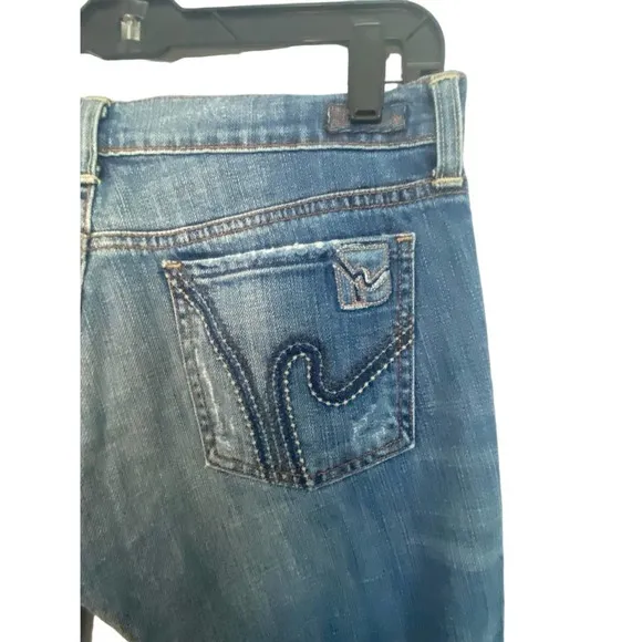 Citizens of Humanity Low Waist Bootcut Distressed Jeans