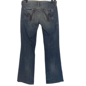 Citizens of Humanity Low Waist Bootcut Distressed Jeans
