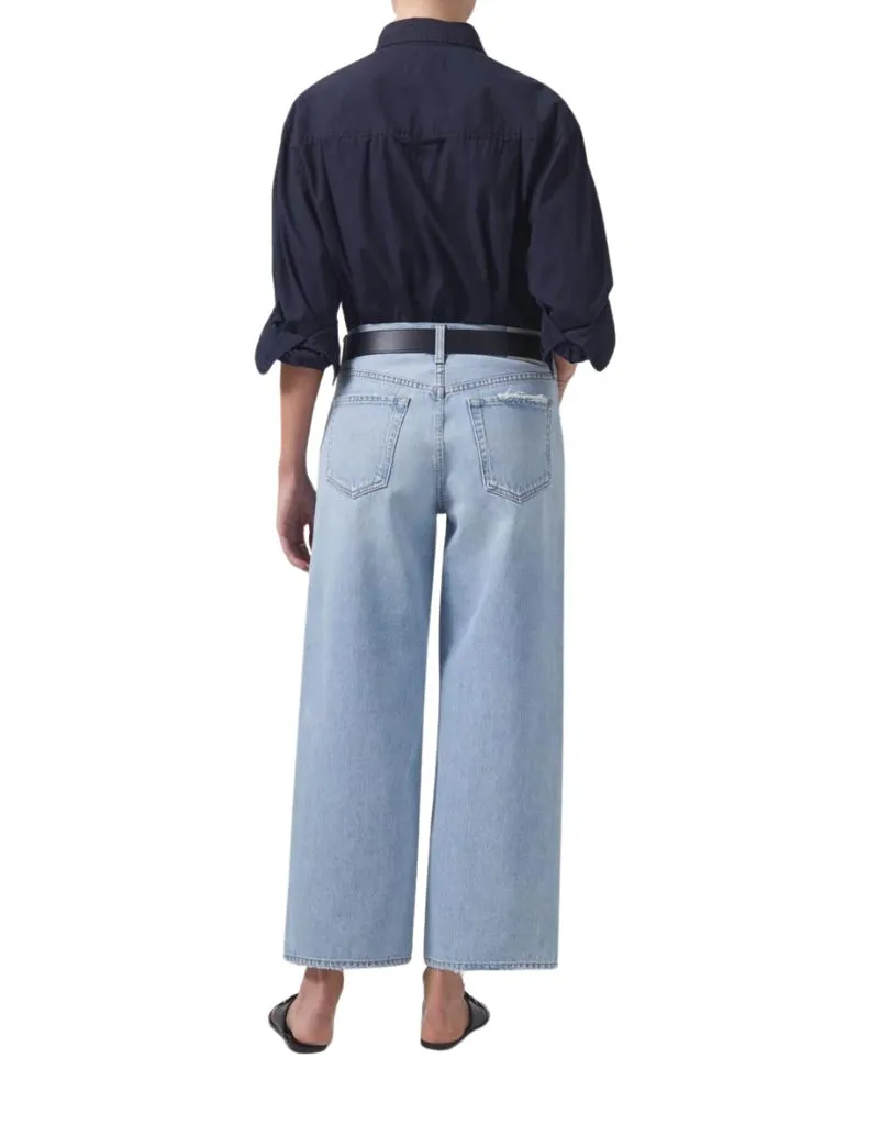 Citizens of Humanity Pina Low Rise Baggy Crop Jeans in Cascade