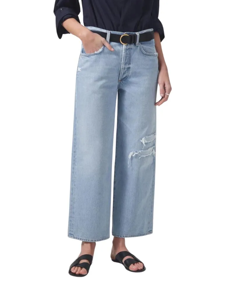 Citizens of Humanity Pina Low Rise Baggy Crop Jeans in Cascade