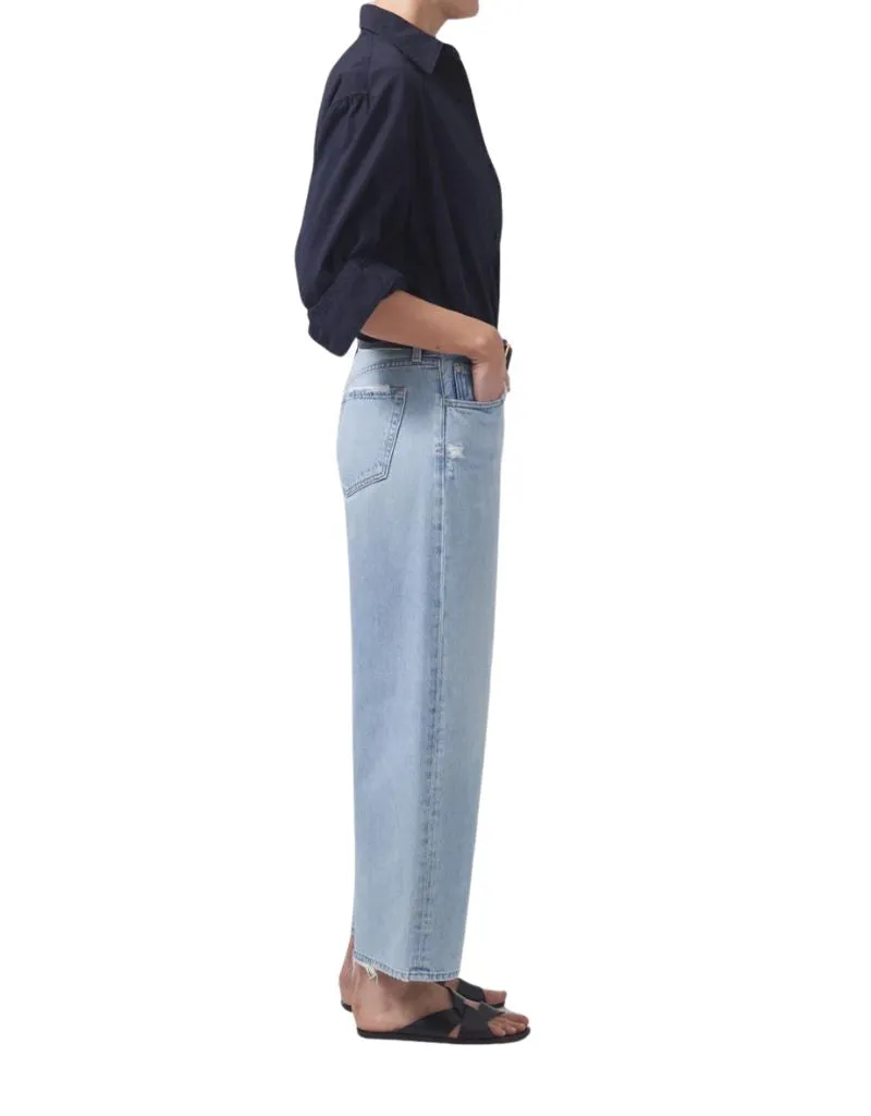 Citizens of Humanity Pina Low Rise Baggy Crop Jeans in Cascade