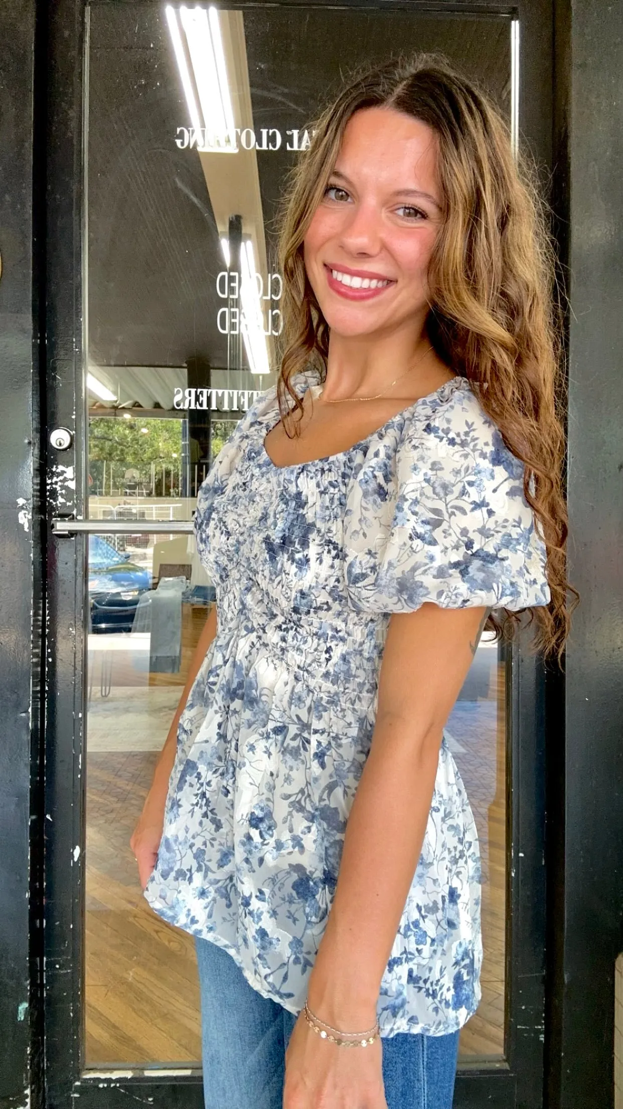Coffee house chic top
