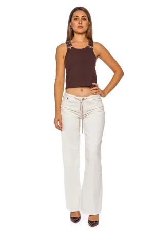 Cool Milk Drawstring Jean