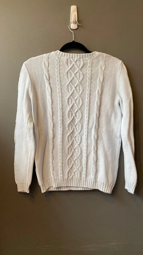 Cotton Cashmere Cableknit Sweater