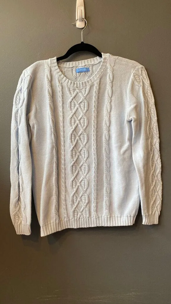 Cotton Cashmere Cableknit Sweater