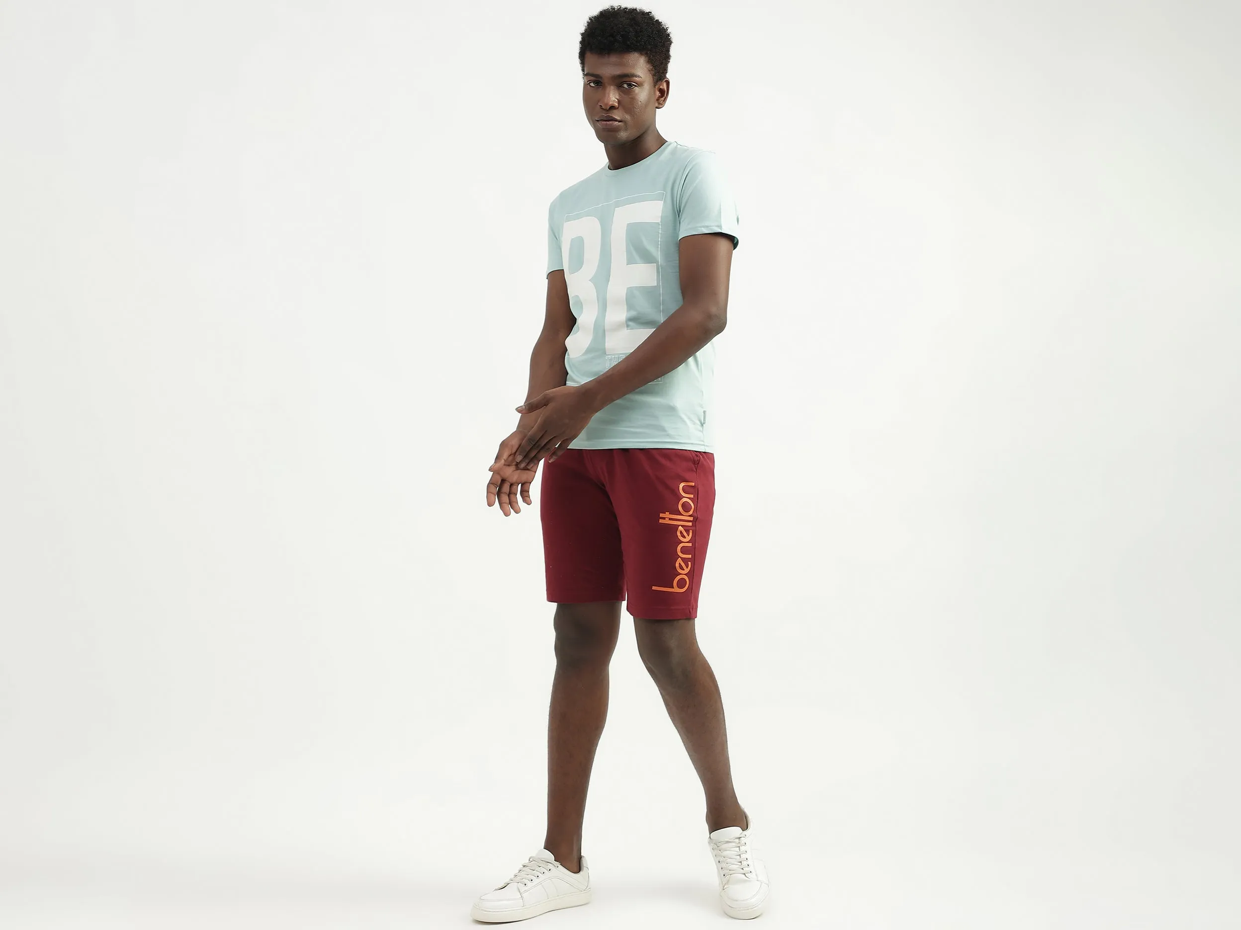 Cotton Printed Round Neck Mens T-shirts