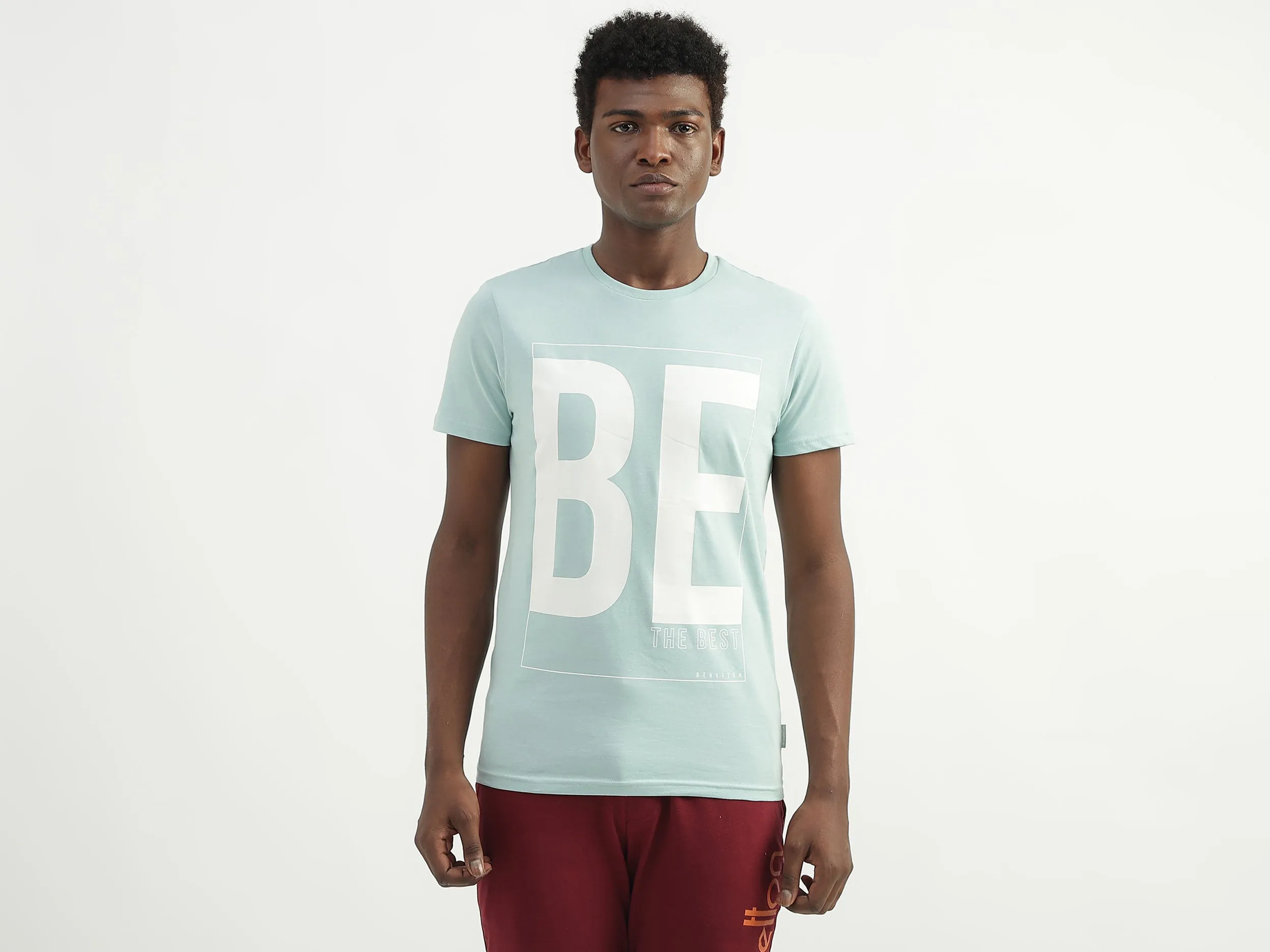 Cotton Printed Round Neck Mens T-shirts