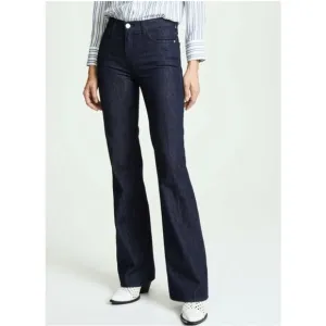 Current/Elliott The Jarvis Flare Full Length High Waist Jeans in Rinse, Size 24