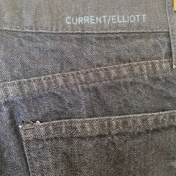 Current/Elliott The Jarvis Flare Full Length High Waist Jeans in Rinse, Size 24