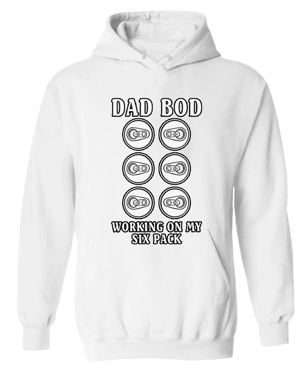 Dad bod working on my six pack hoodie