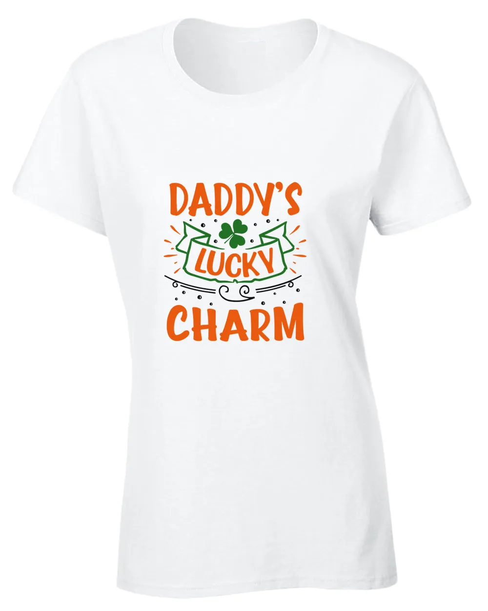Daddy's lucky charm t-shirt women st patrick's day t-shirt