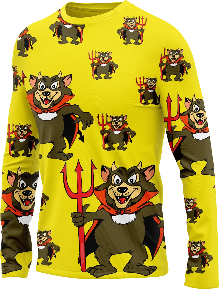 Devil Wears Fungear Rash Shirt Long Sleeve
