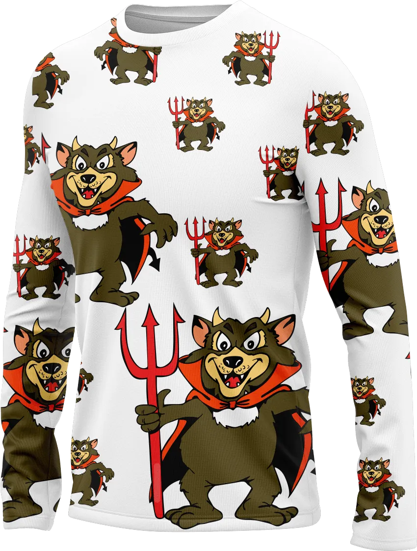 Devil Wears Fungear Rash Shirt Long Sleeve