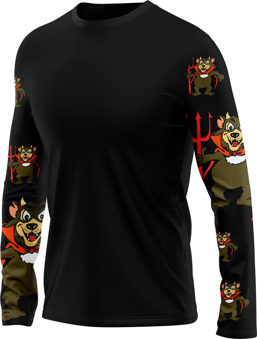 Devil Wears Fungear Rash Shirt Long Sleeve