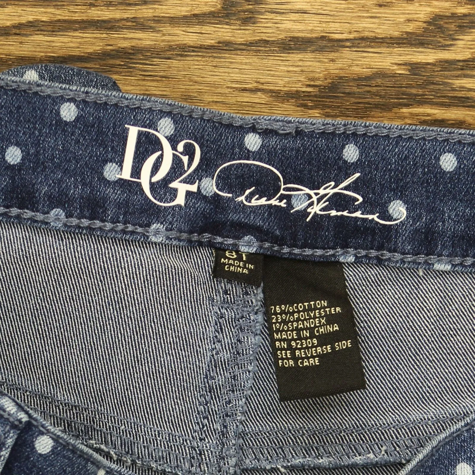 DG2 by Diane Gilman Women's Tall Stretch Embroidered Jeans With Bead Hem