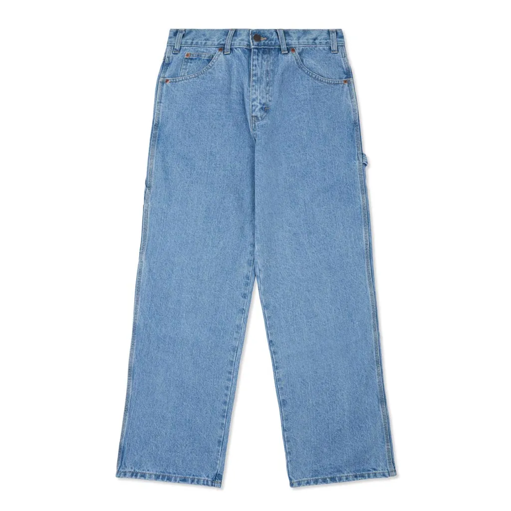DICKIES RELAXED FIT CARPENTER JEAN - LIGHT INDIGO