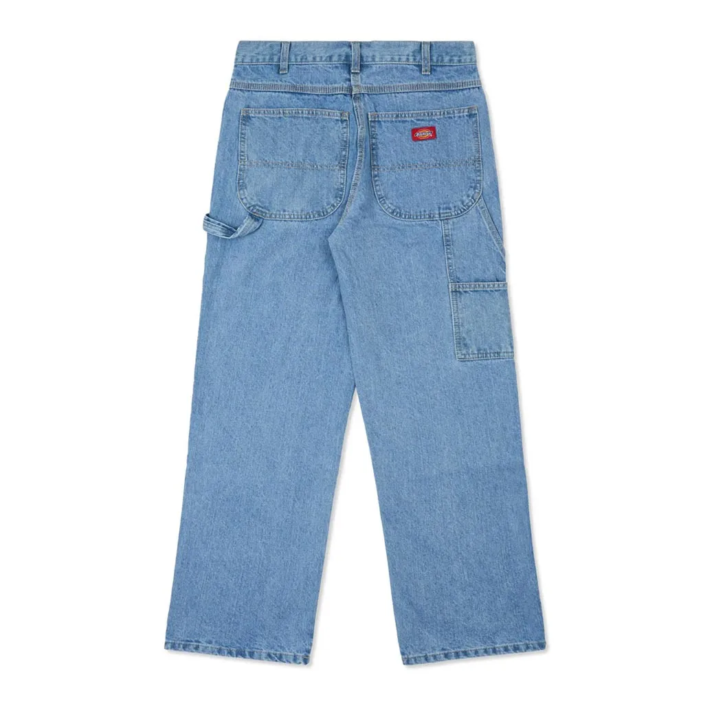 DICKIES RELAXED FIT CARPENTER JEAN - LIGHT INDIGO