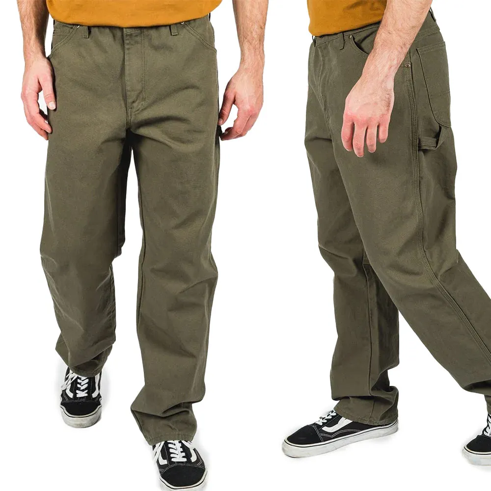 DICKIES RELAXED FIT DUCK JEAN 18" RINSED MOSS