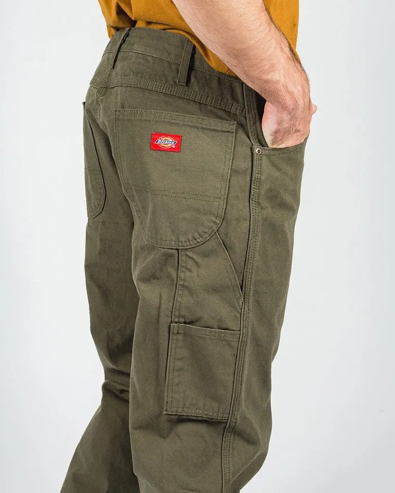 DICKIES RELAXED FIT DUCK JEAN 18" RINSED MOSS
