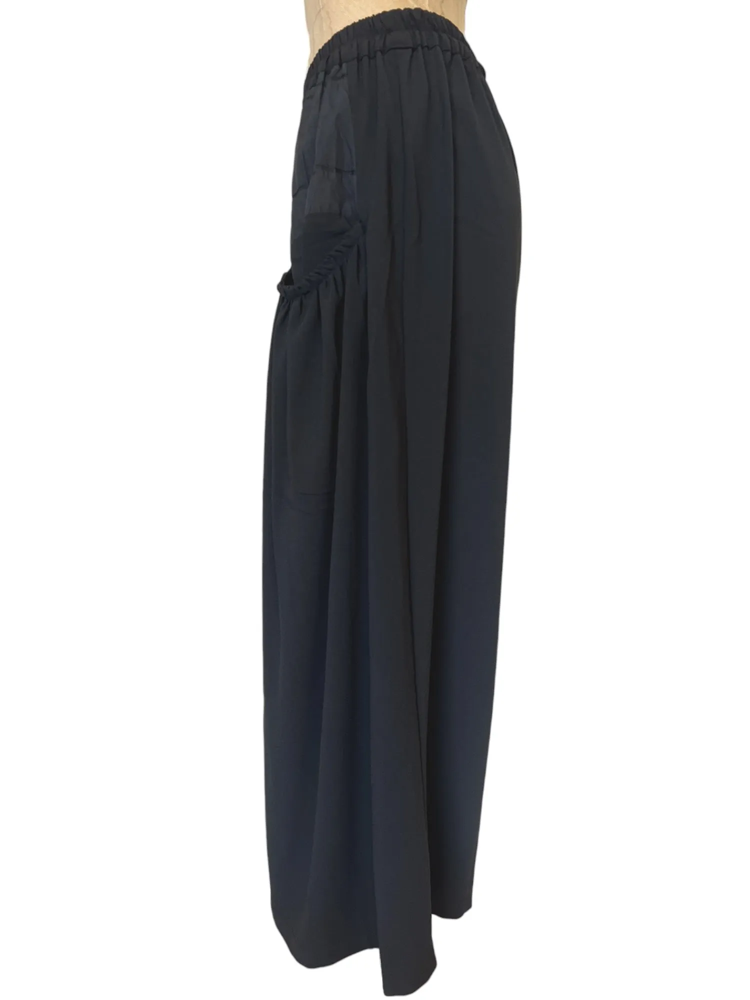 Drape Pocket Pants in Black