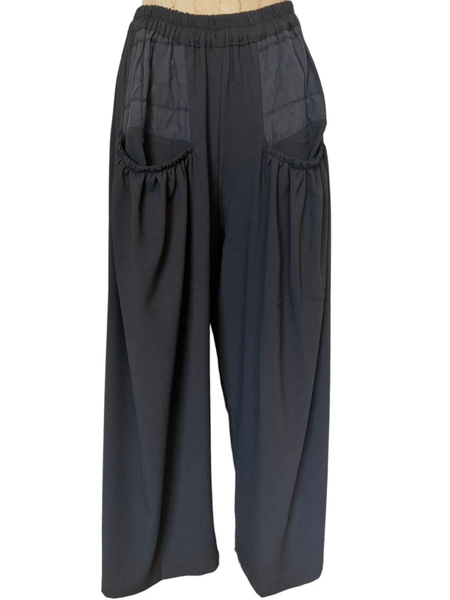 Drape Pocket Pants in Black