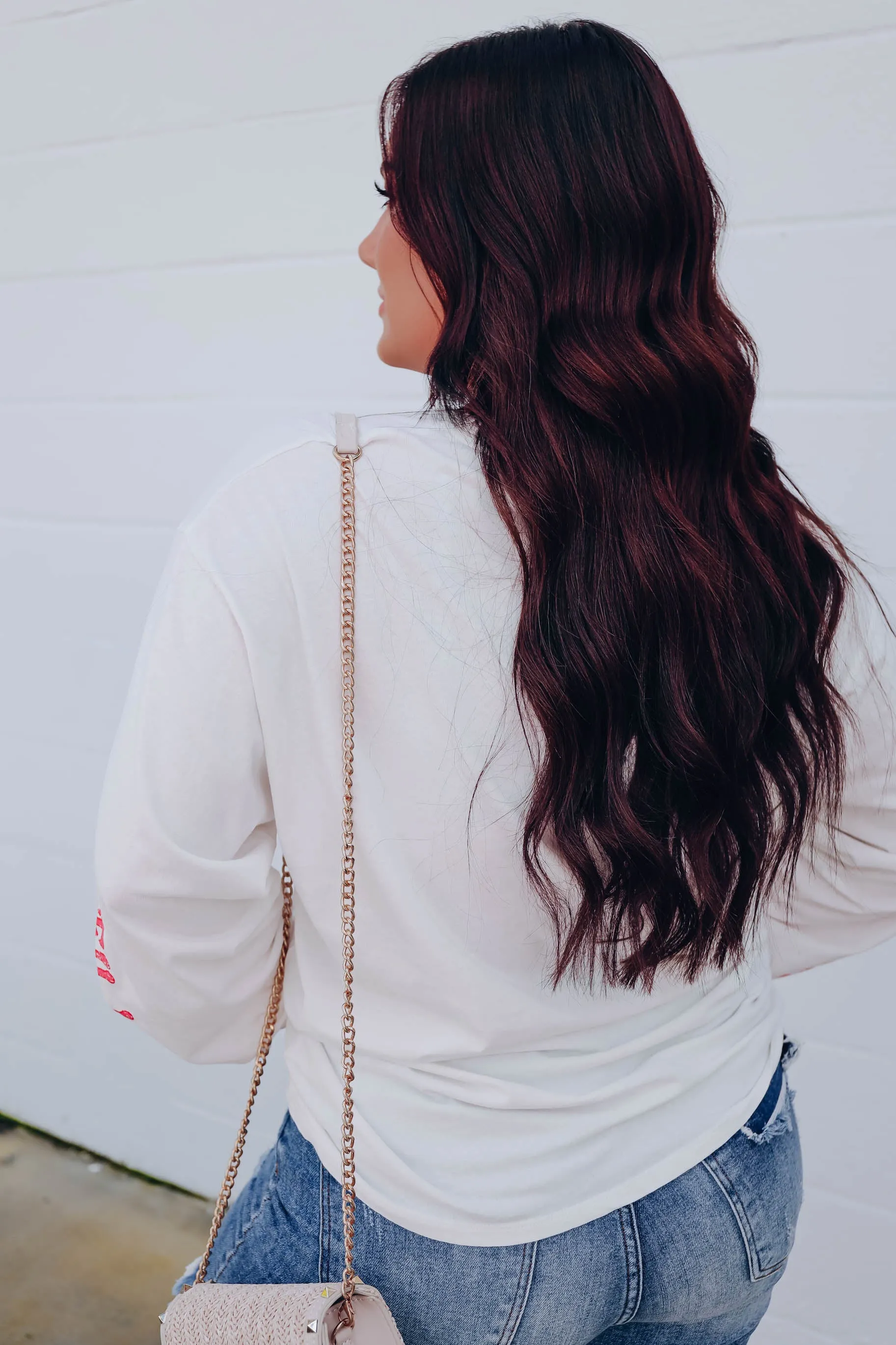 Dreamer Long Sleeve Graphic Tee - White