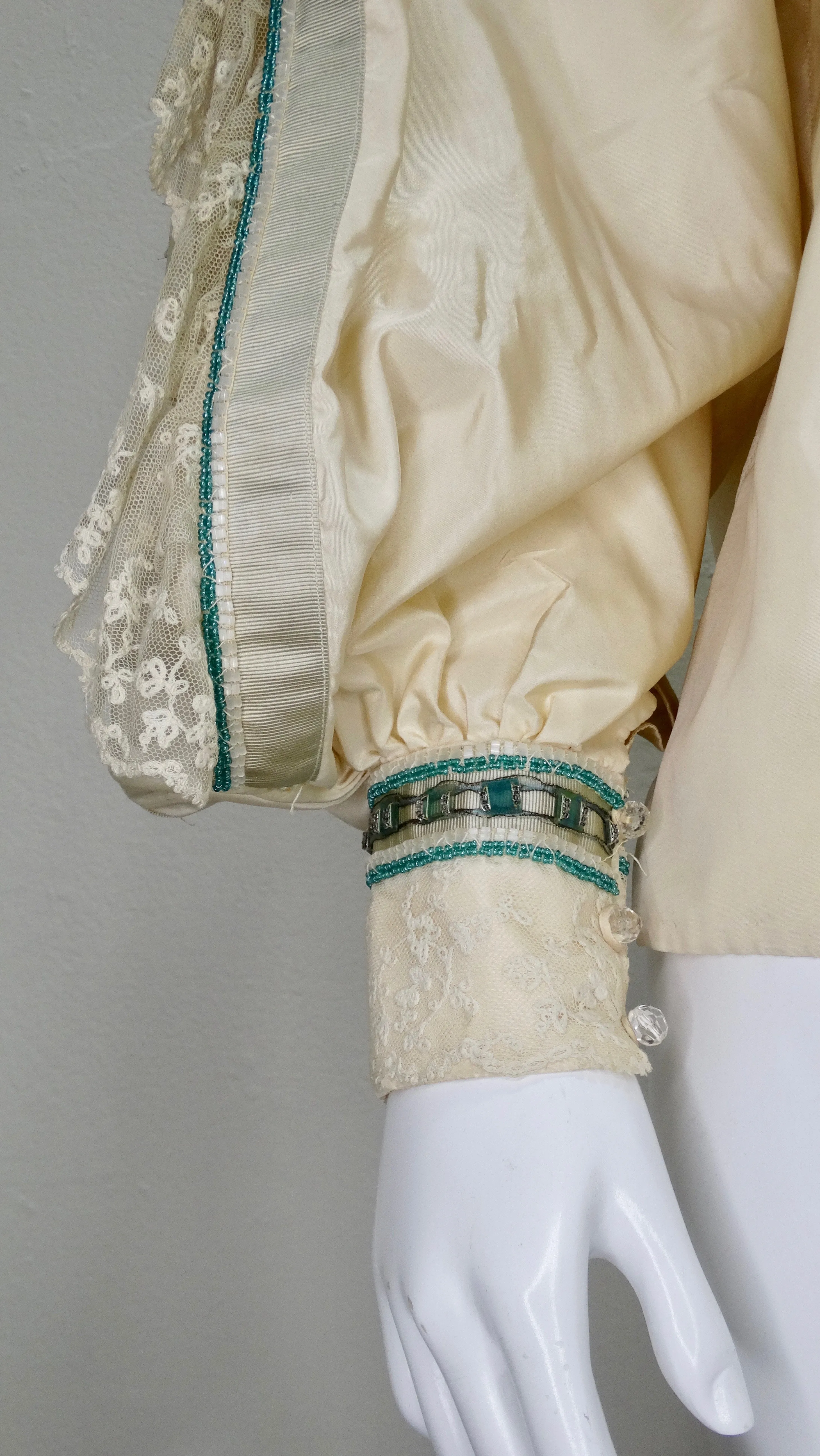 Eavis & Brown Embellished Victorian Silk Blouse