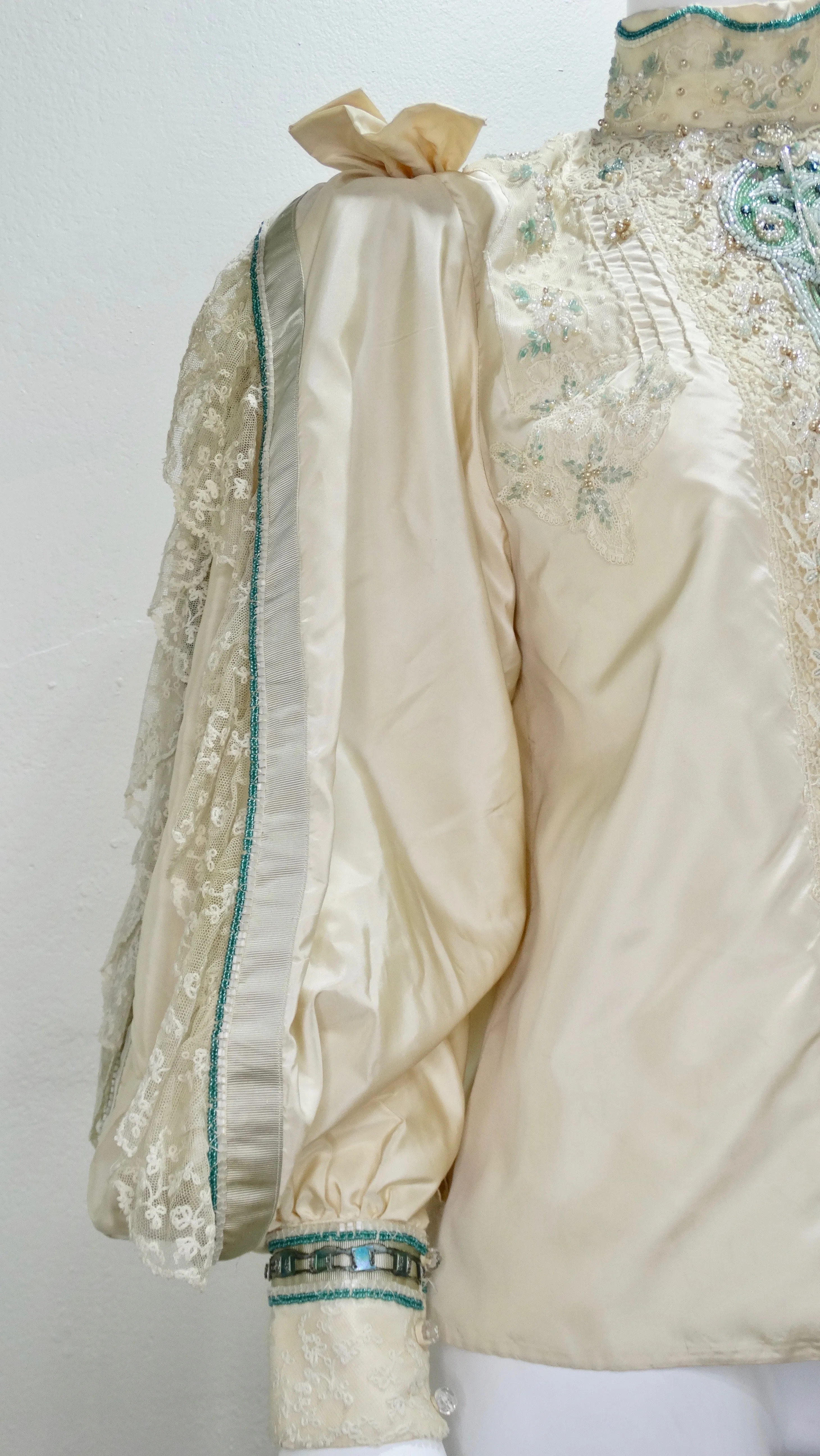 Eavis & Brown Embellished Victorian Silk Blouse