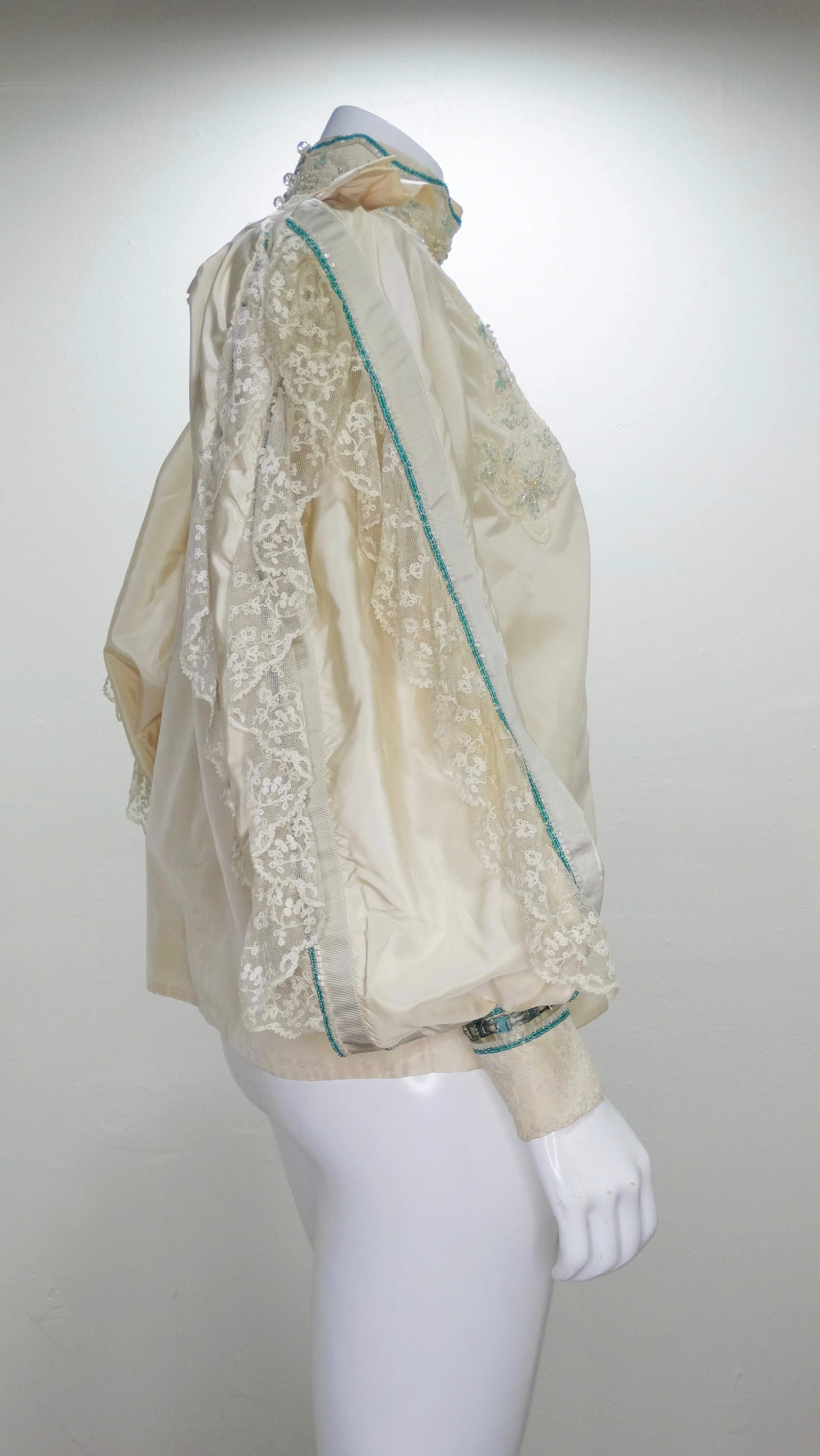 Eavis & Brown Embellished Victorian Silk Blouse