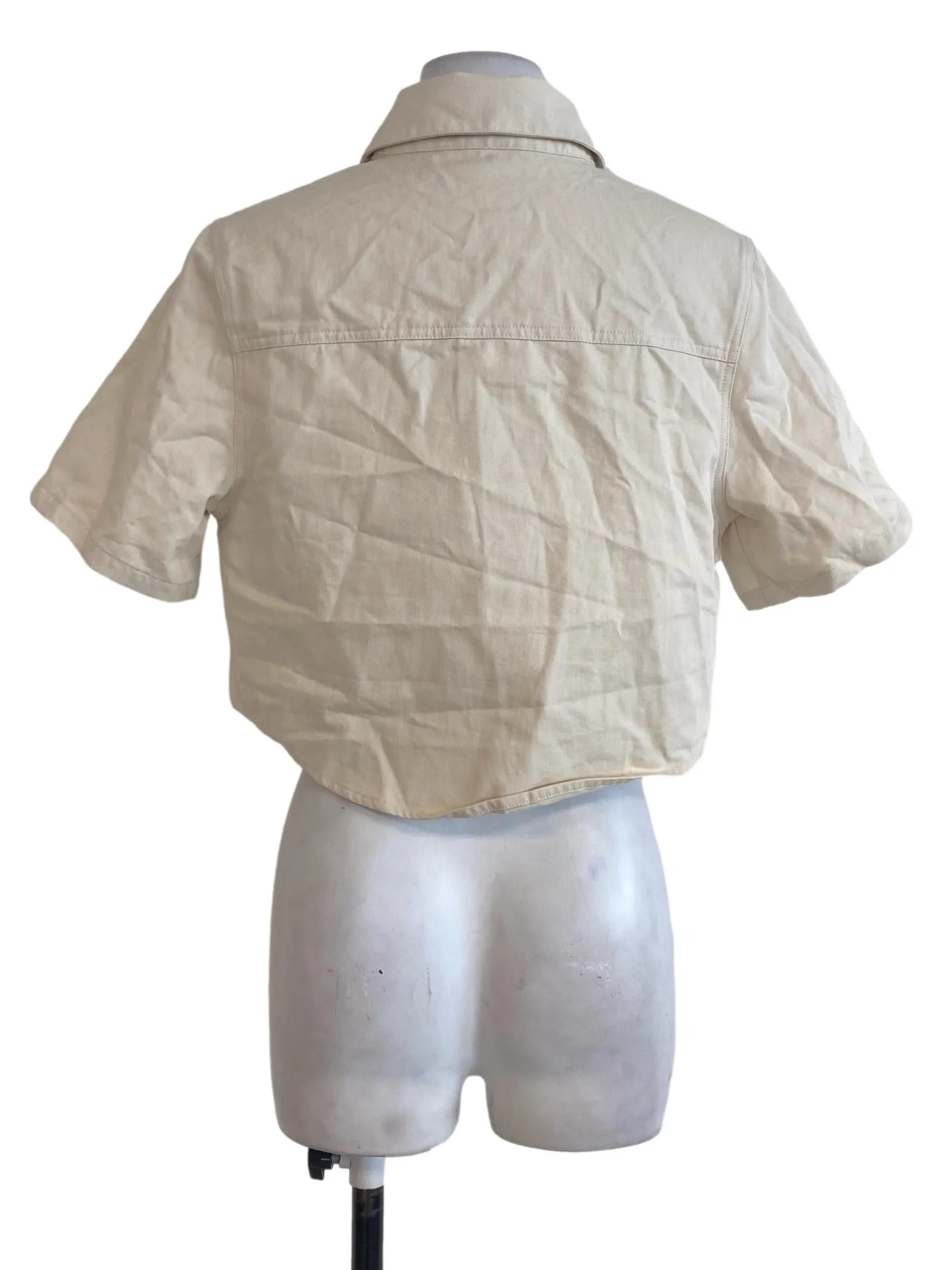 Egg Nog Button Down Top