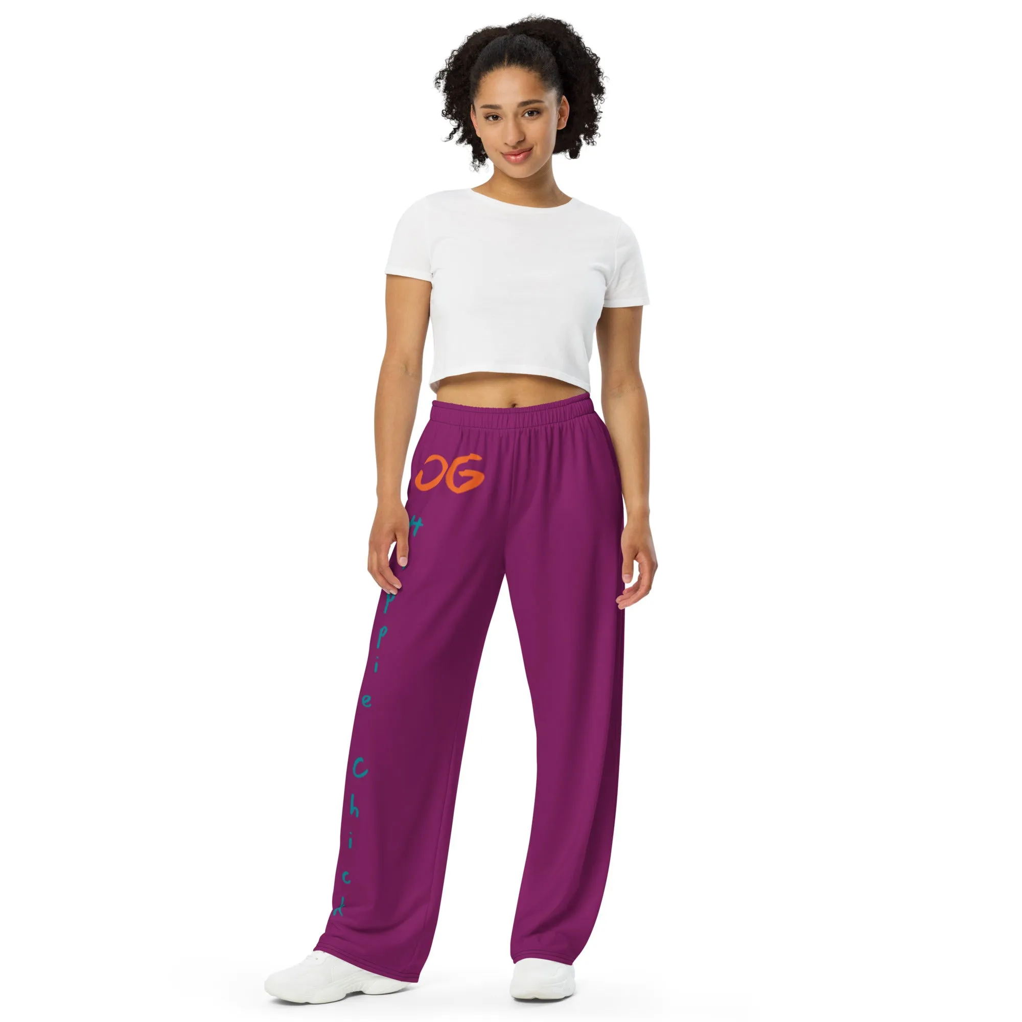 Eggplant Unisex Pants- OG Hippie Chick