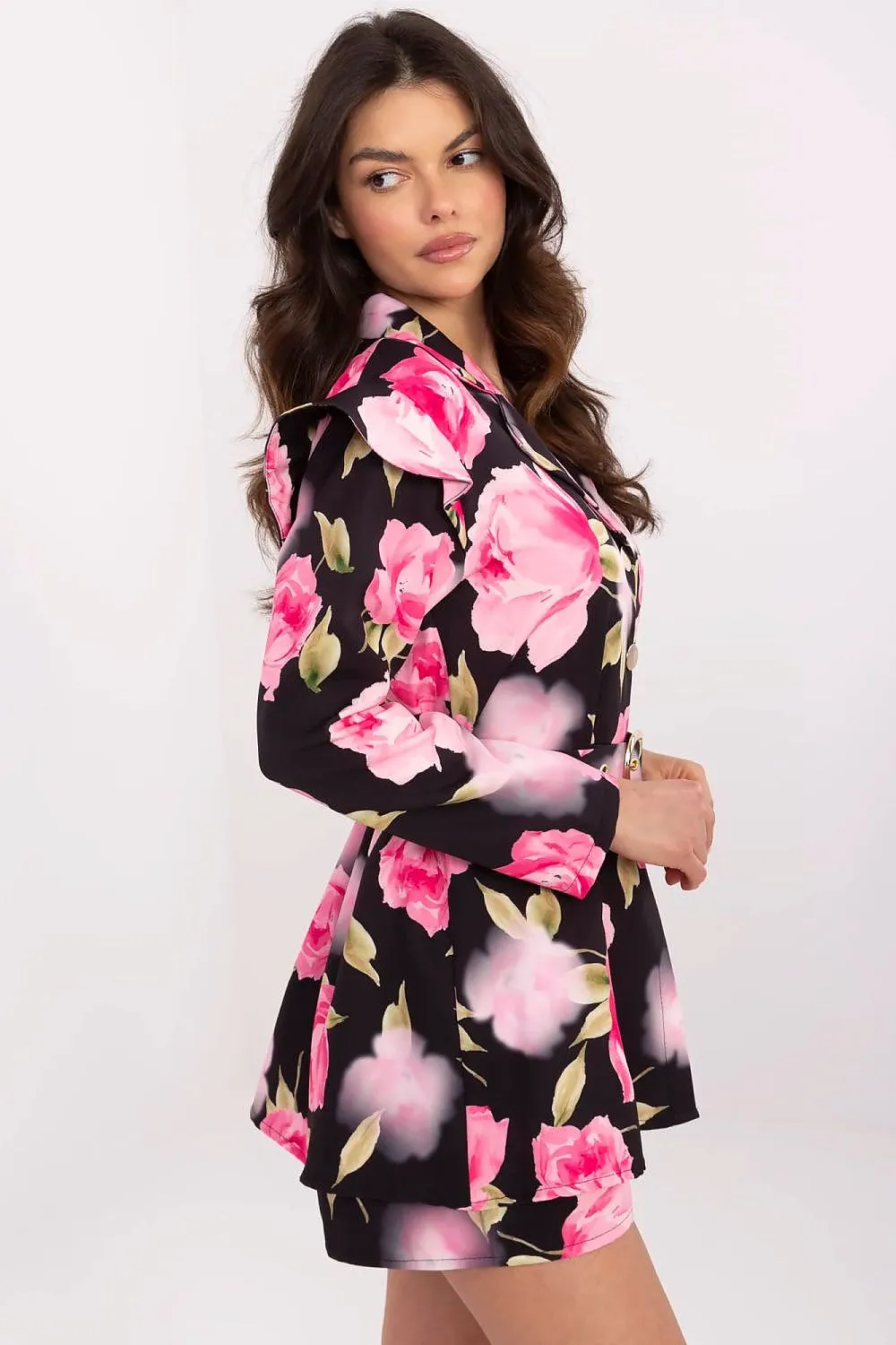 Elegant floral print women's jumpsuit