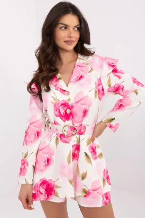 Elegant floral print women's jumpsuit