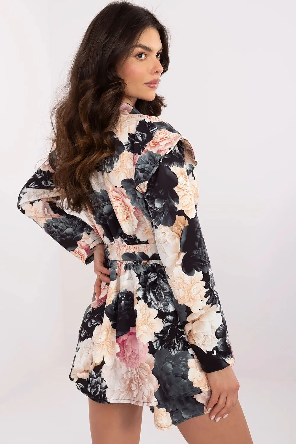 Elegant floral print women's jumpsuit
