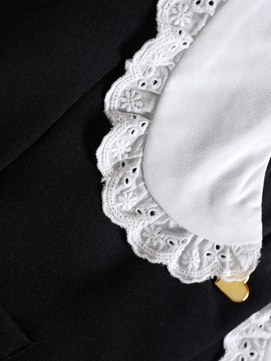 Elegant Short Sleeve Black Shirt Dress