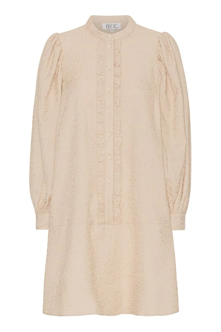 ElieIC Flæse Kjole - Lys Beige
