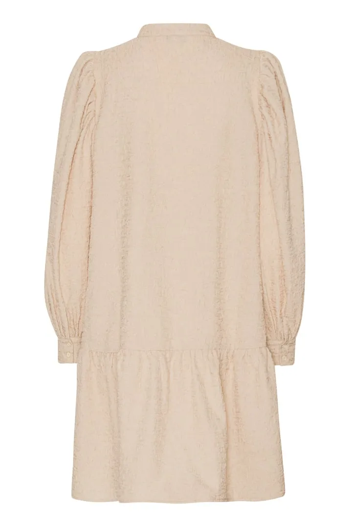 ElieIC Flæse Kjole - Lys Beige